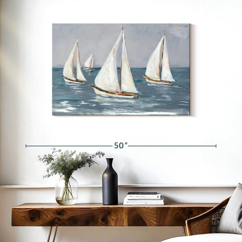 Aletra naviguant dans les eaux calmes I, H 24 po x l 36 po