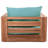 Gazel Teak Patio Chair with Cushions-86506440