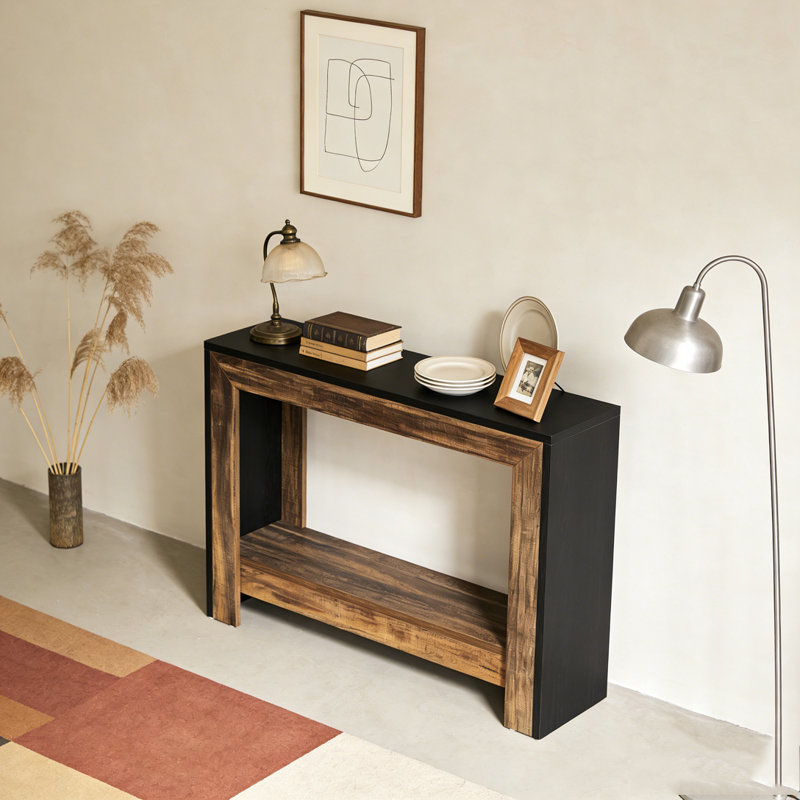 Table de canapé avec rangement ouvert Farmhouse