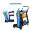 Welding Cart 3 Tier Welding Carts for Mig Welder with Wheels and Tank Storage Safety Chains Weight Capacity 220 LBS