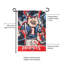 Drapeau de jardin en polyester 18 po x 13 po New England Patriots