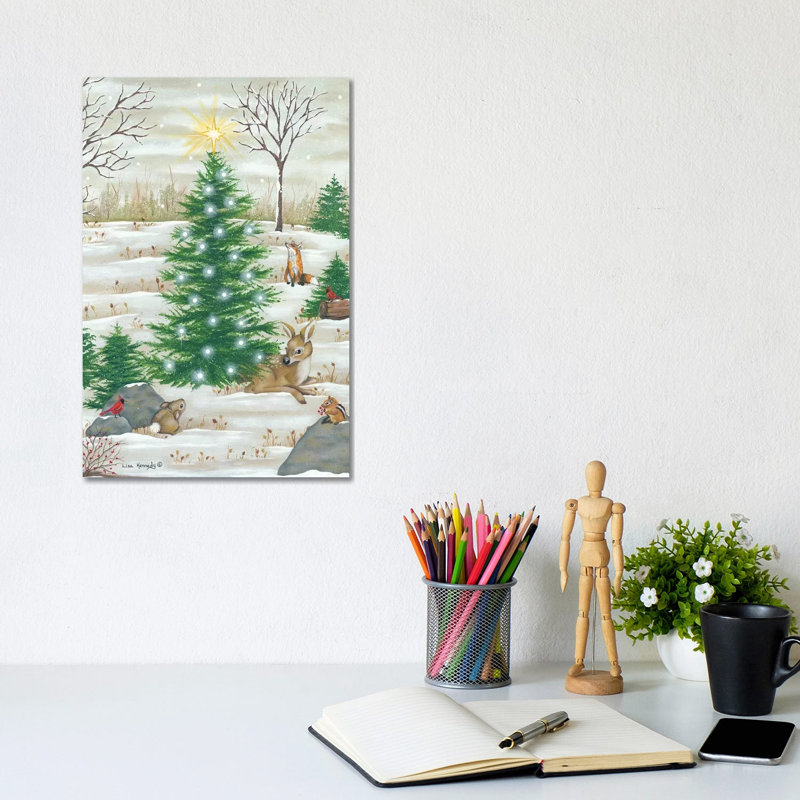 Baby Deer by Lisa Kennedy - Painting on Canvas, Wrapped Canvas, 30.48cm H x 20.32cm W x 1.91cm D