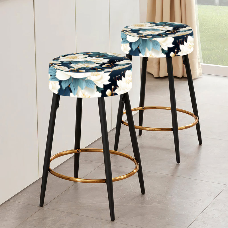 Ensemble de 2 tabourets de bar Tranquil Peony