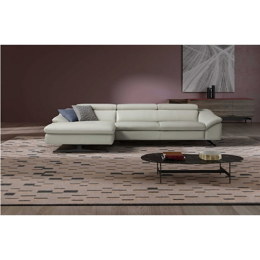 Berlinda 2 - Piece Leather Corner Sofa Chaise