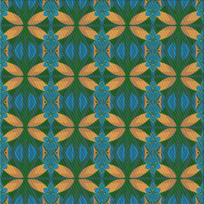 Non disponible turquoise/jaune Tapis décoratif