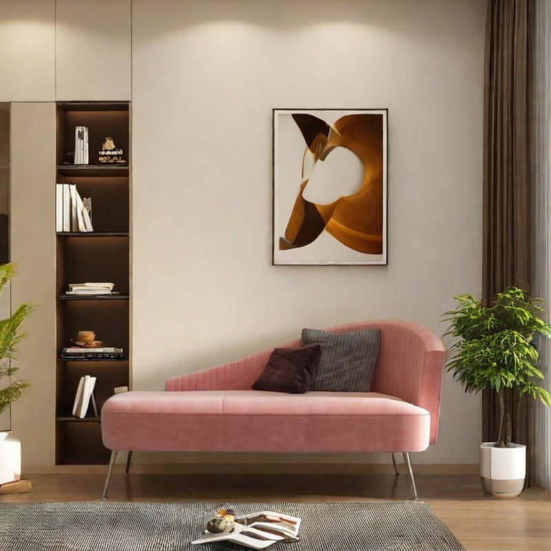 Chaise longue en éponge de luxe légère, Accoudoir à droite (vu de face)
