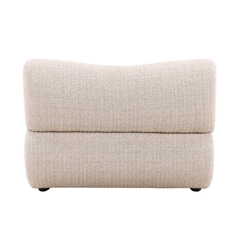 Oasis Polyester Boucle Fabric Occasional Chair, Sand