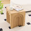 Table d'appoint de chambre carrée 15,61 po, bout de salon moderne-1359994730