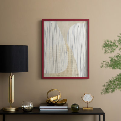 Paper Stones I Framed Print - Solid Wood