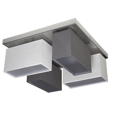 Partridge Fabric Semi Flush Mount
