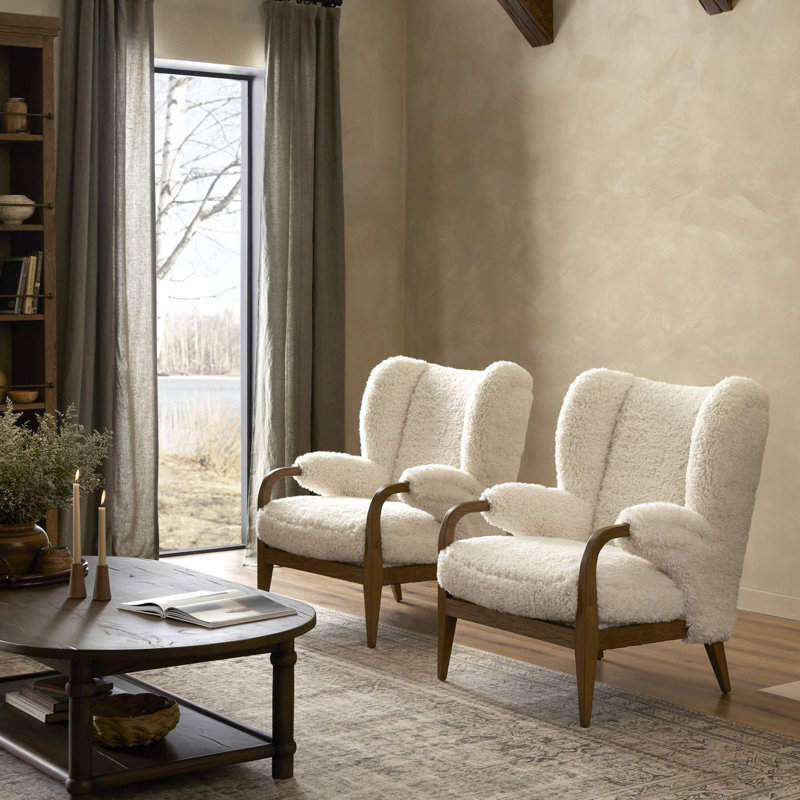 Sedoni Chair, White Teddy