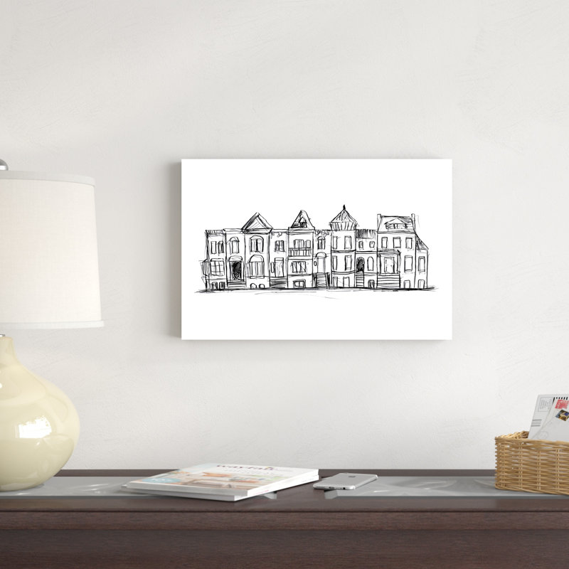 Maisons en rangée II, H 12 po x l 18 po