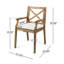 PERLA DINING CHAIR,2PCS With 2 Cushions,For Backyard, Poolside, Garden-1620512731-1620512728