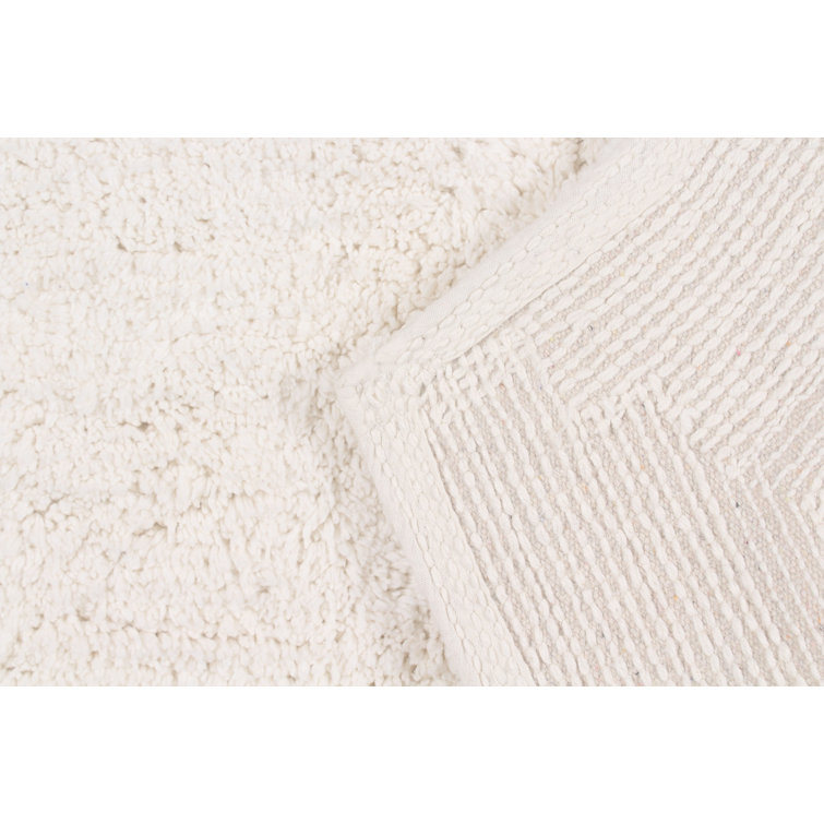 Delean Bath Rug Latitude Run Color: White