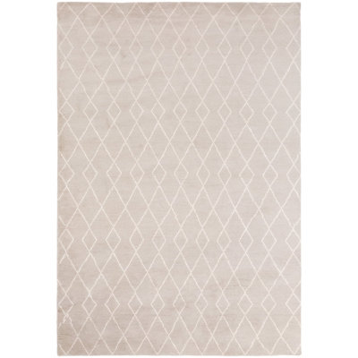 Trace Hand-loomed 9'10" x 13'1" Area Rug in Beige/Cream