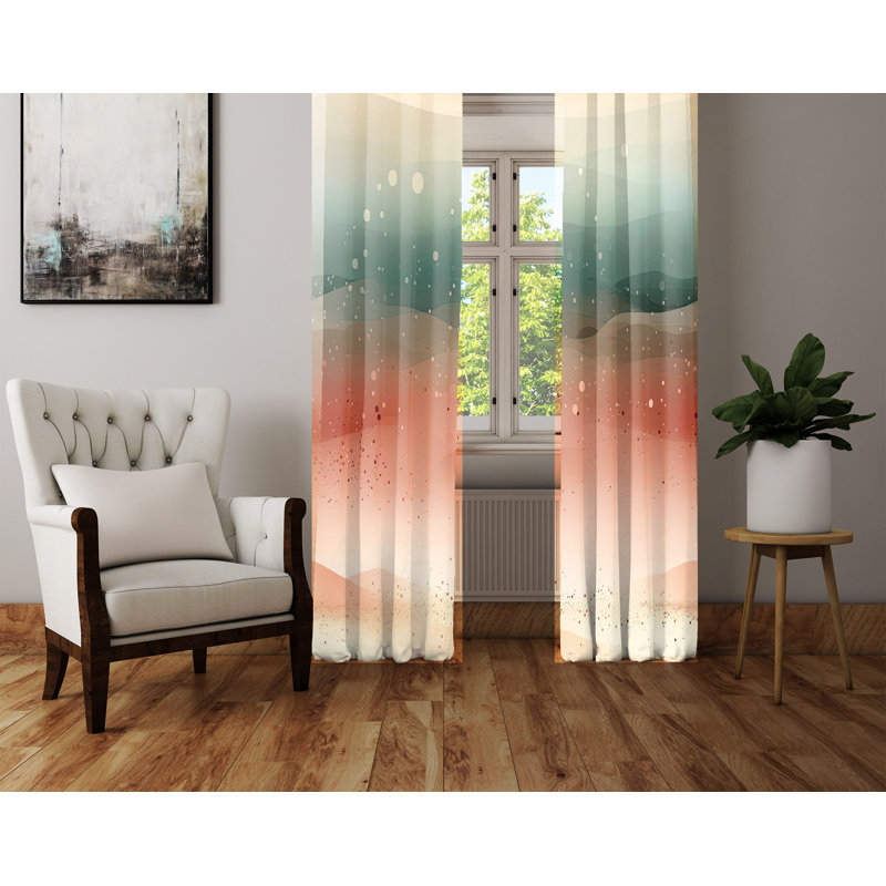 Paire de rideaux semi-transparents Cleitus, L 20 po x L 61 po