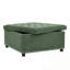 Casner carré capitonné avec espace de rangement et garniture cloutée-1018904305