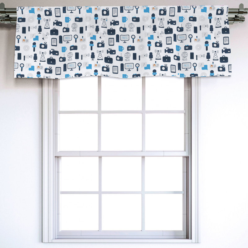 Sateen Ruffled Window Valance