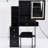 Left Side Vanity Table - 2 Ac + Ports, Extra Large Touch Led Mirror, , Cushioned Stool, Black , American Small Dressing And Stool Package, Socket,-1372098977