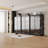 Triple Glass-Door Closet System With LED Lighting