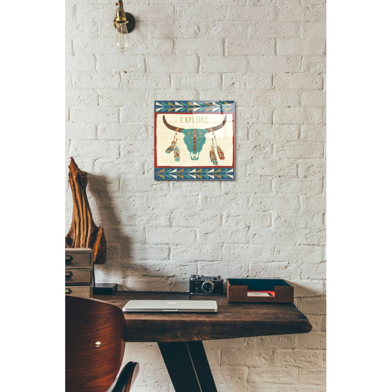 «Southwest at Heart II FLAG» par Veronique Charron, art mural en verre acrylique