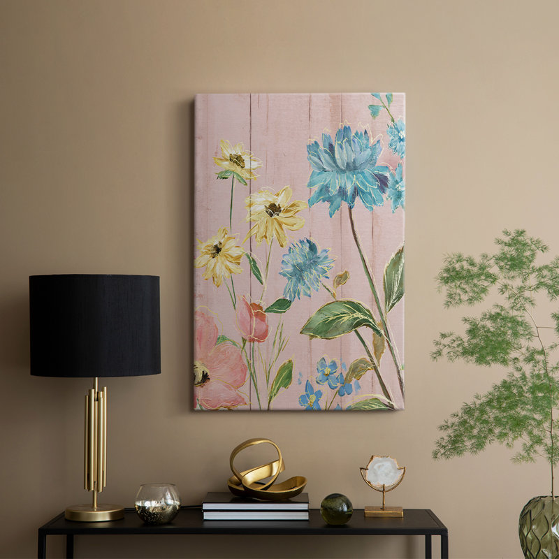 Wildflower Flutter IV -Custom Wrapped Gallery Cavas, 48" H x 32" W