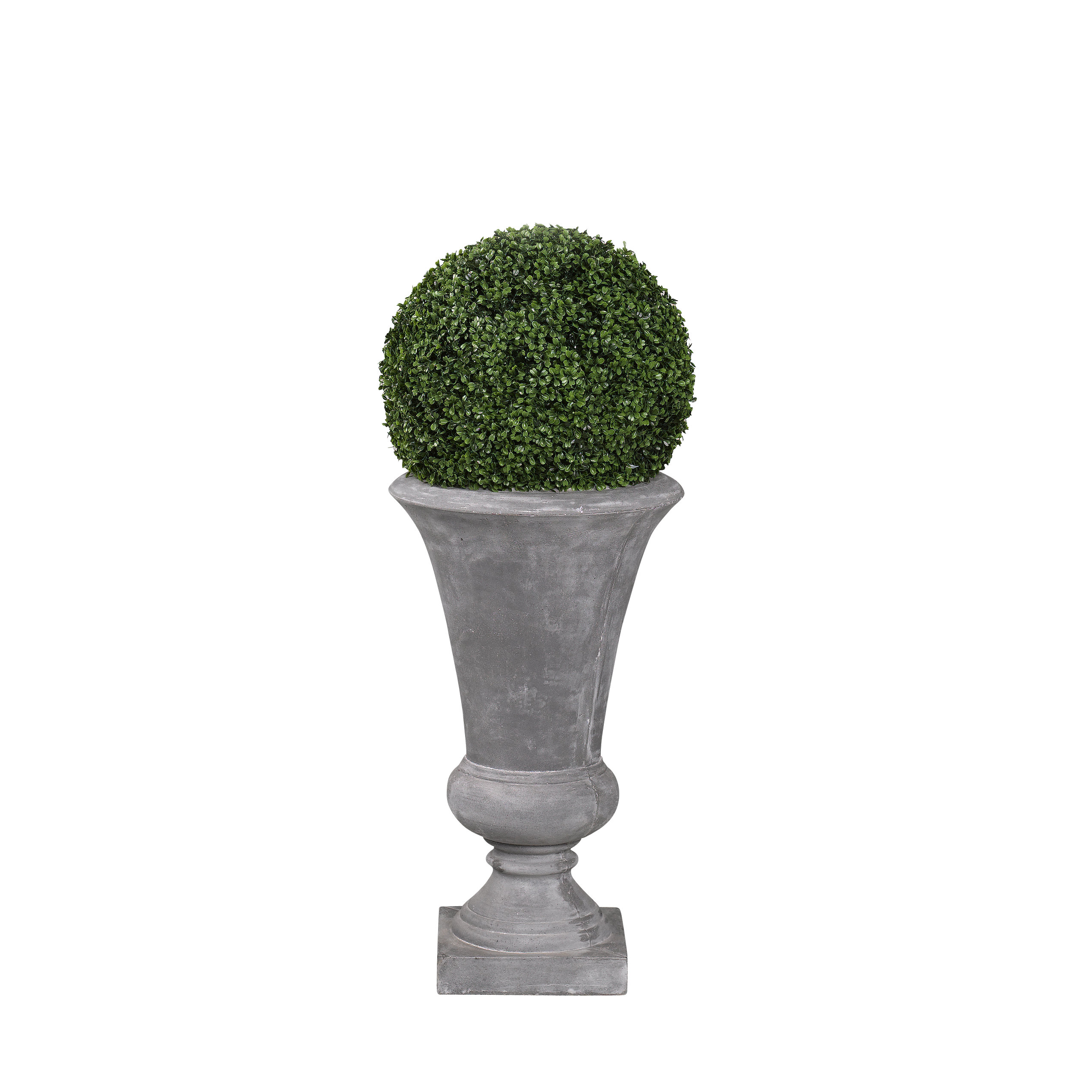 D & W Silks 44'' Faux Boxwood Plant in Vase Wayfair