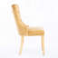 Ensemble de chaises de salle à manger rembourrées en velours avec tête cloutée et dossier capitonné-832708566-832708545