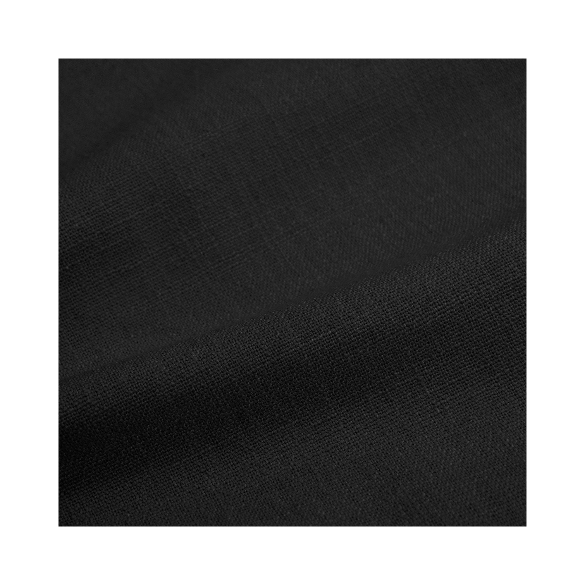 Breckin Upholstered Wingback Bed, Classic Black Linen, Twin