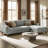 Inniss 107.3" Corduroy Square Arm Sectional Sofa with Right Chaise-2036521223