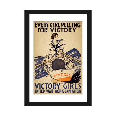 « chaque fille tirant pour une victoire wwi rétro » sur toile