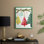 «Christmas Holiday», reproduction d'art encadrée CCLxx - bois massif