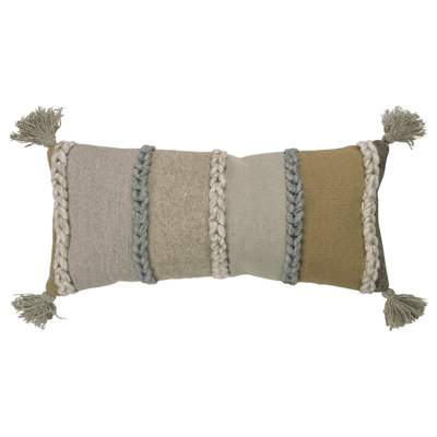 Pom-poms Throw Pillow