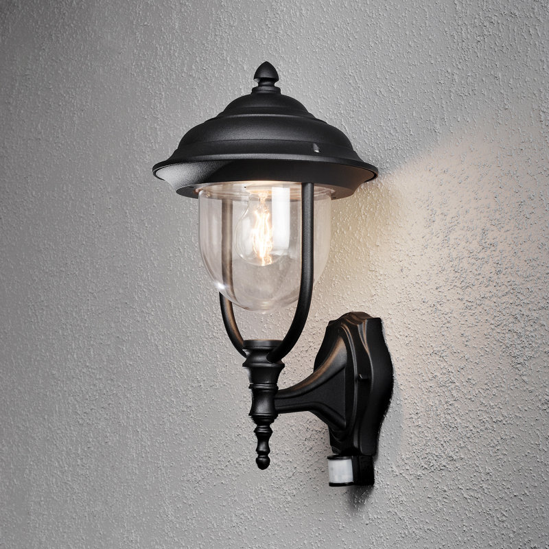 Parma Outdoor Wall Lantern, Matt Black