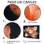 Orange orange, gris, glamour, lotus photo II - lotus, art mural-762467332