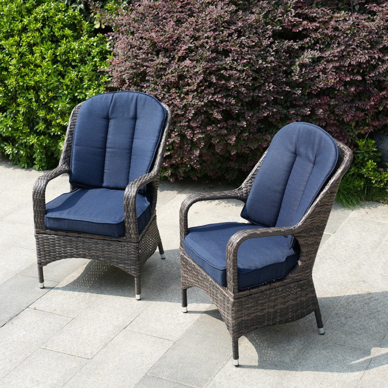 Chaise de patio avec coussin Iyman, Brun, Île Seymour Nord, Galapagos