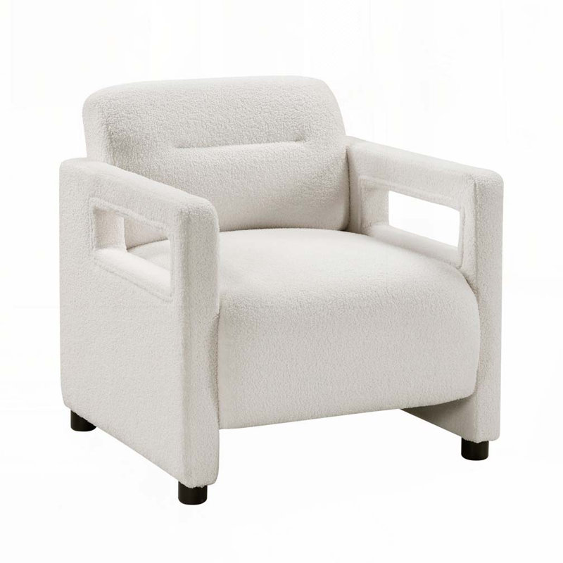 Fauteuil d'appoint Boucle Upholstery, Beige