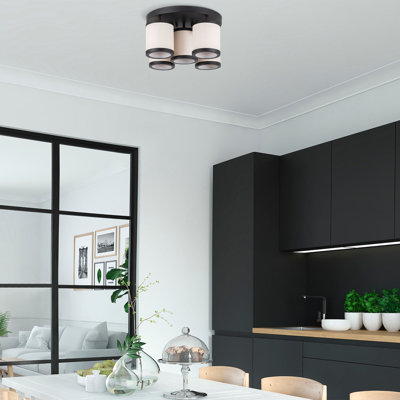 Luminaire suspendu cylindrique à 5 lumières