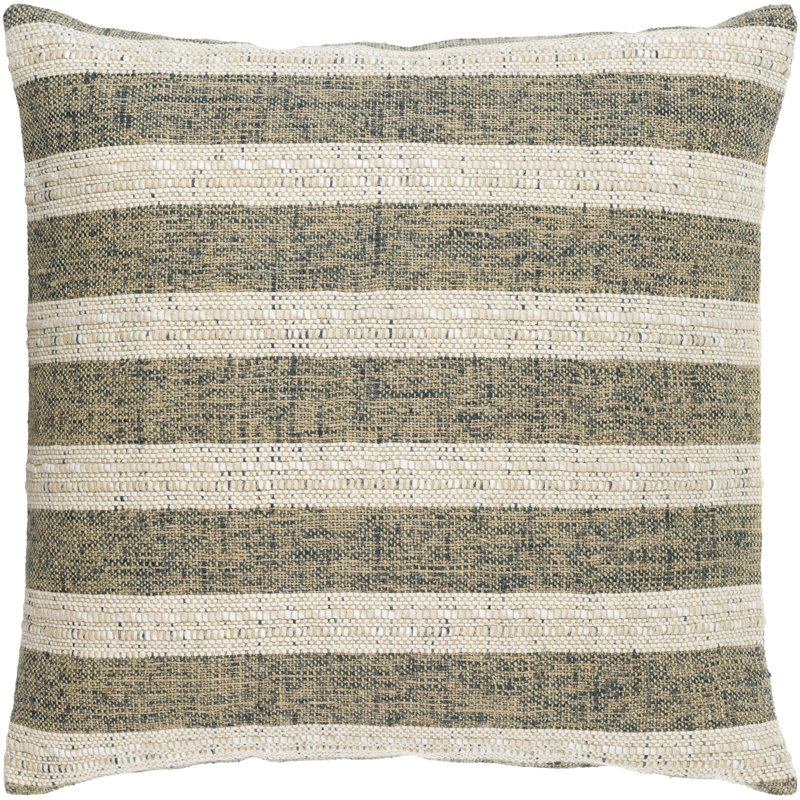 Savion Striped Pillow, Pillow Cover Only - No Insert, 22" x 22", Square
