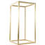 Table d'appoint 12 lumières DEL en aluminium doré avec plateau en verre givré-387127502