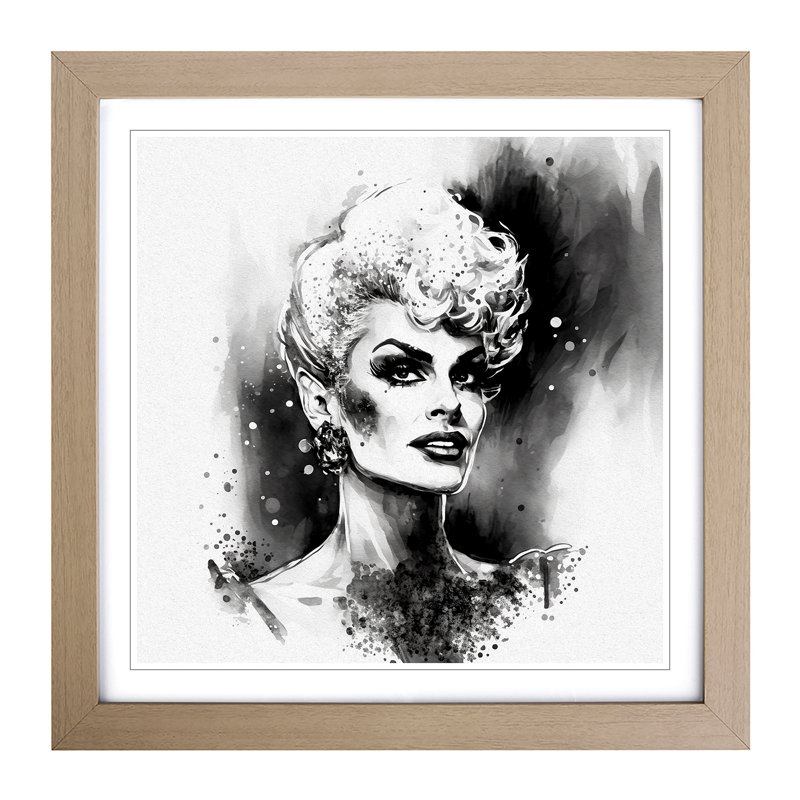 Single Picture Frame Print on Wood, Walnut