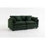 Canapé modulaire moderne en chenille avec méridienne, vert antique pour le salon