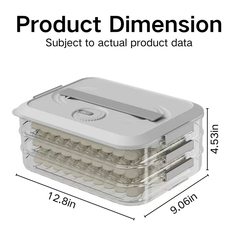 Contenant alimentaire 3 couches avec couvercle antiadhésif