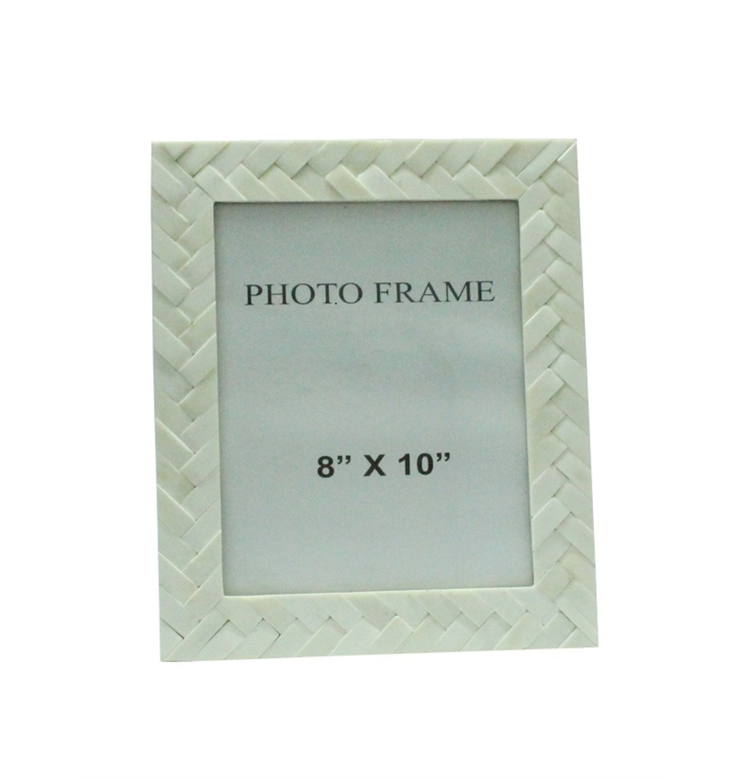Zephyr Bone Embossed Picture Frame, 8" x 10", Brown  