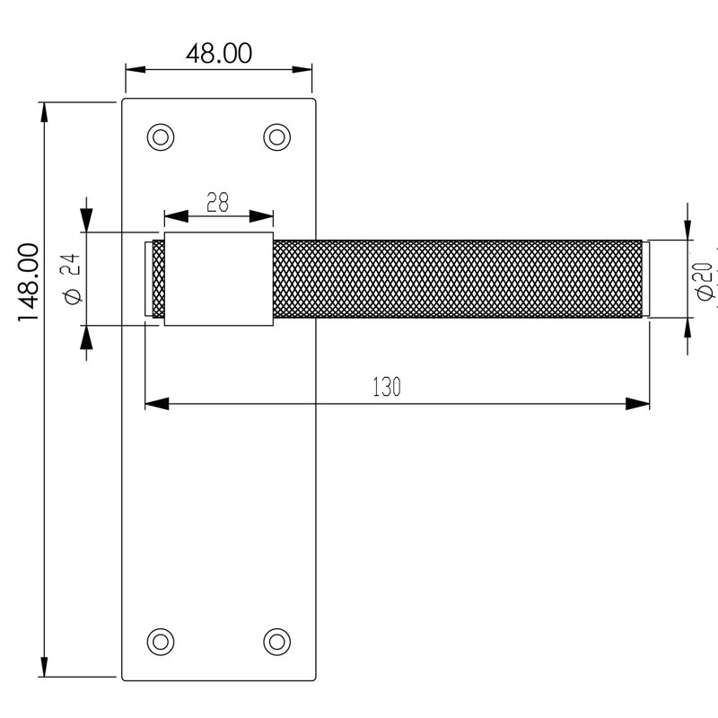 Passage Door Handle