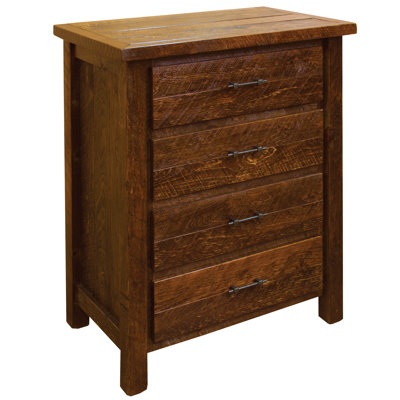 Dichiera Solid Wood 36'' W 4 - Drawer Dresser