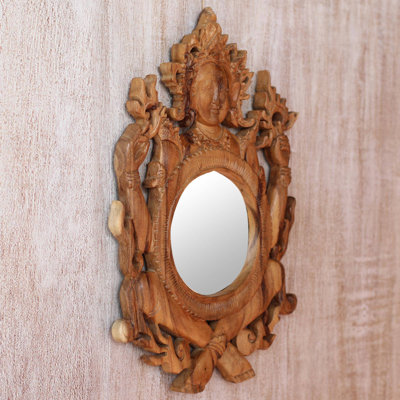Fisnik Solid Wood Flat Wall Mirror