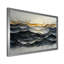 «Gray and White Oceanic Waves Spiral I», peinture abstraite grand art mural-161332987-161332961-161332942
