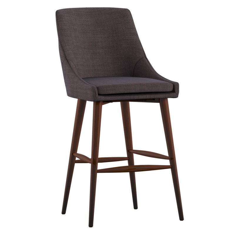Tabouret de comptoir 24 po Leonitus, Gris foncé