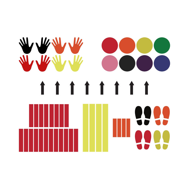 Abstract Non-Wall Damaging Wall Decal